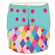 Bumwear: Cloth Diapers - Mermaid's Scales