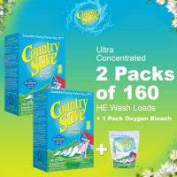 Country Save: Bundle - 2 x 160 Wash Loads with 1 Bleach