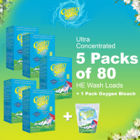 Country Save: Bundle - 5 x 80 Wash Loads with 1 Bleach
