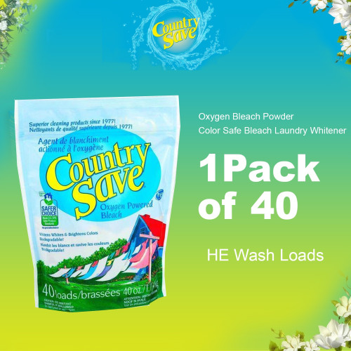 Country Save Oxygen Powered Brightener - Color Safe Bleach Laundry