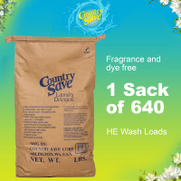 Country Save: Laundry Detergent SACK for 640  HE (High Efficiency) Laundry Loads