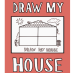 Drawn By Jessica: Washable Silicone Colouring Mat - Draw My House