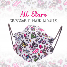 Enchanté: Disposable Face Masks (BFE>99%) - All Stars (Adult)