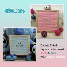 Square Felt Letterboard - Pink & Blue