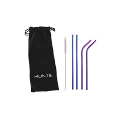 Montiico: Straws - Stainless Steel Straw Set (4 Pieces)