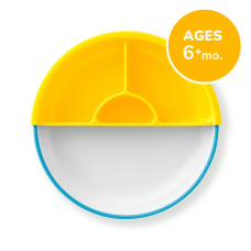 OmieLife: Omie Easy Scoop Plate - Blue OmieLife: Omie Easy Scoop Plate - Blue