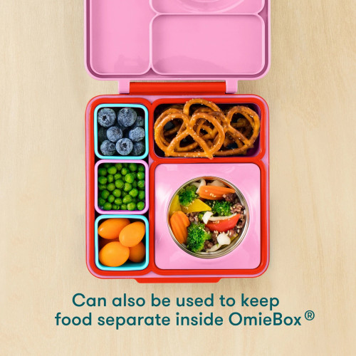 OmieBox Bento Lunch Box, Pink Berry