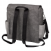 Petunia Pickle Bottom: Boxy Backpack - Pewter Matte Leatherette
