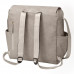 Petunia Pickle Bottom: Boxy Backpack - Grey Matte Leatherette