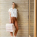 Petunia Pickle Bottom: Boxy Backpack - Blush Leatherette