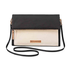 Petunia Pickle Bottom: Crossover Clutch - Birch/Black