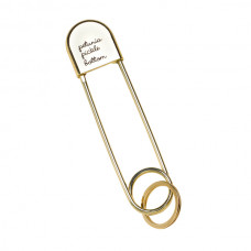Petunia Pickle Bottom: Safety Pin Keychain - Gold