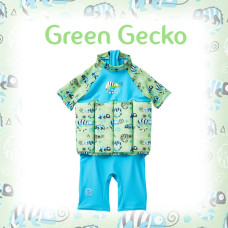 Splashabout: UV Float Suit - Green Gecko