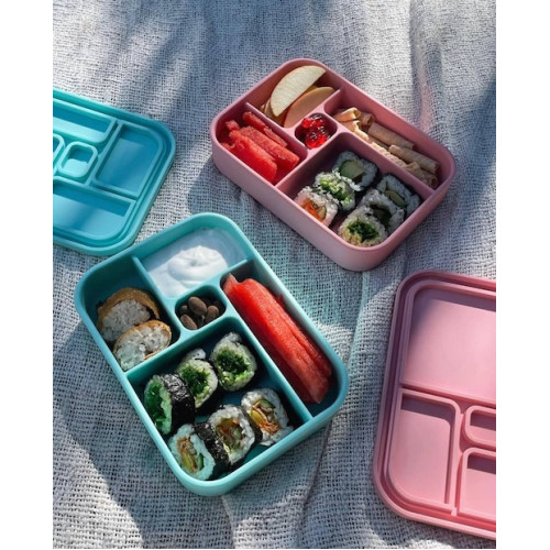 The Zero Waste People  Silicone Bento Lunch Box - Aqua - phunkyBento