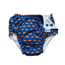 iPlay: 6 months Snap Reusable Absorbent Swim Diaper - Coral Fish Geo