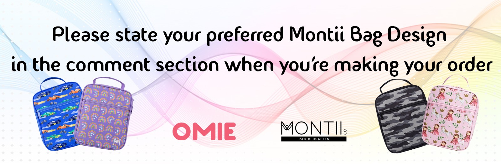 OmieLife Omiebox + Montii Lunch Bags Sunshine