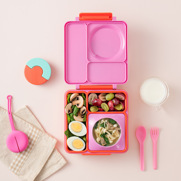 Omie Life OmieBox Insulated Hot And Cold Bento Box Lunch Containers Pink  Berry